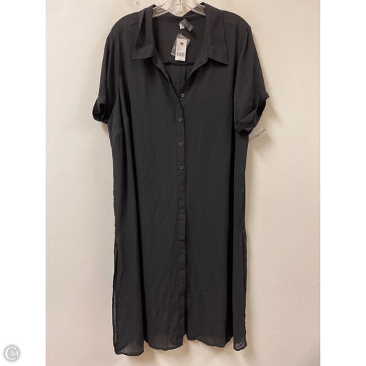 Dress Casual Midi By Lane Bryant In Black, Size: 2x