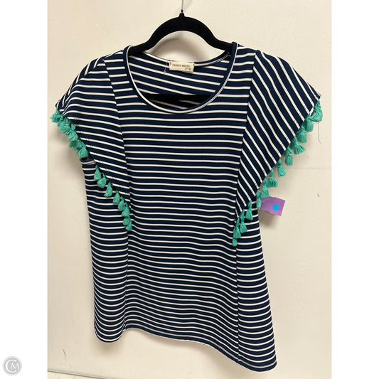 Top Short Sleeve By Twenty Second In Navy, Size: M