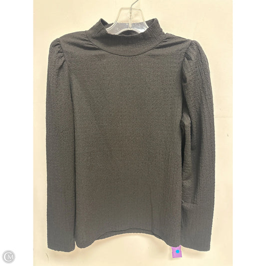 Top Long Sleeve By Modern Works In Black, Size: L