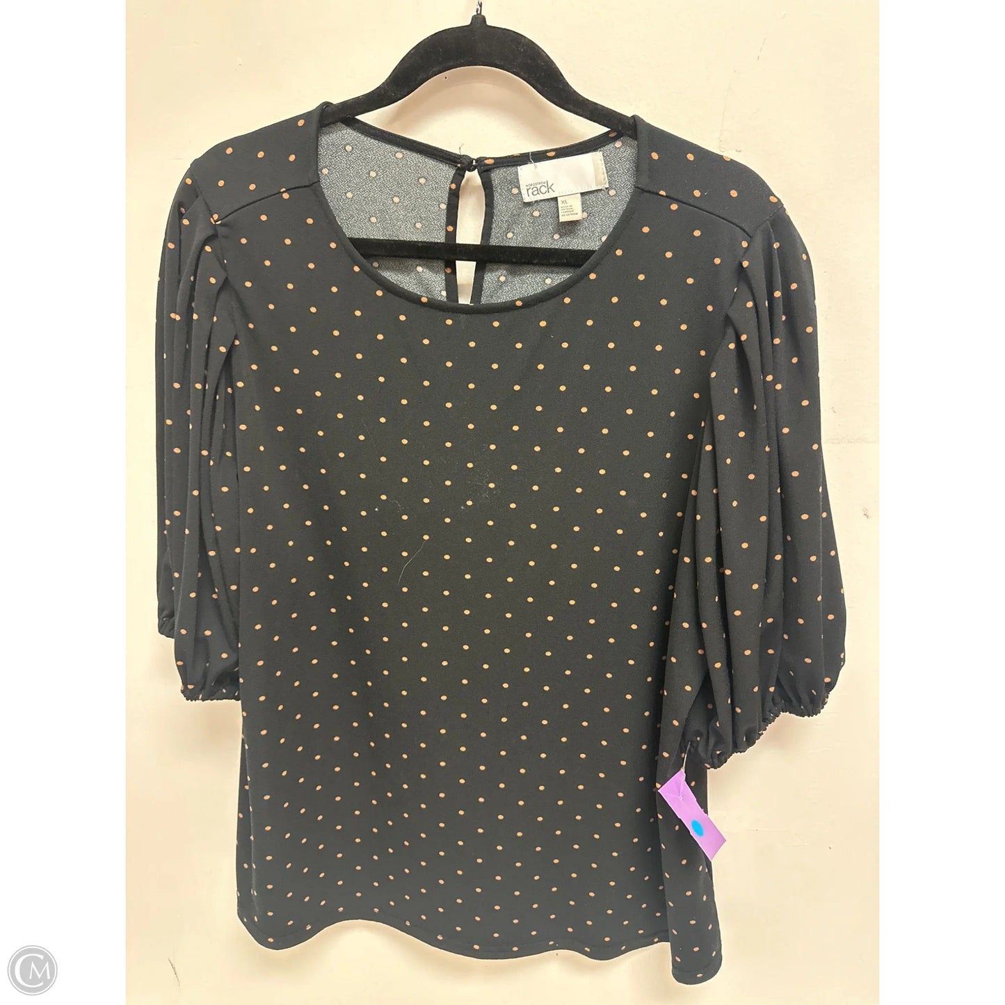 Top Short Sleeve By Clothes Mentor In Black, Size: Xl