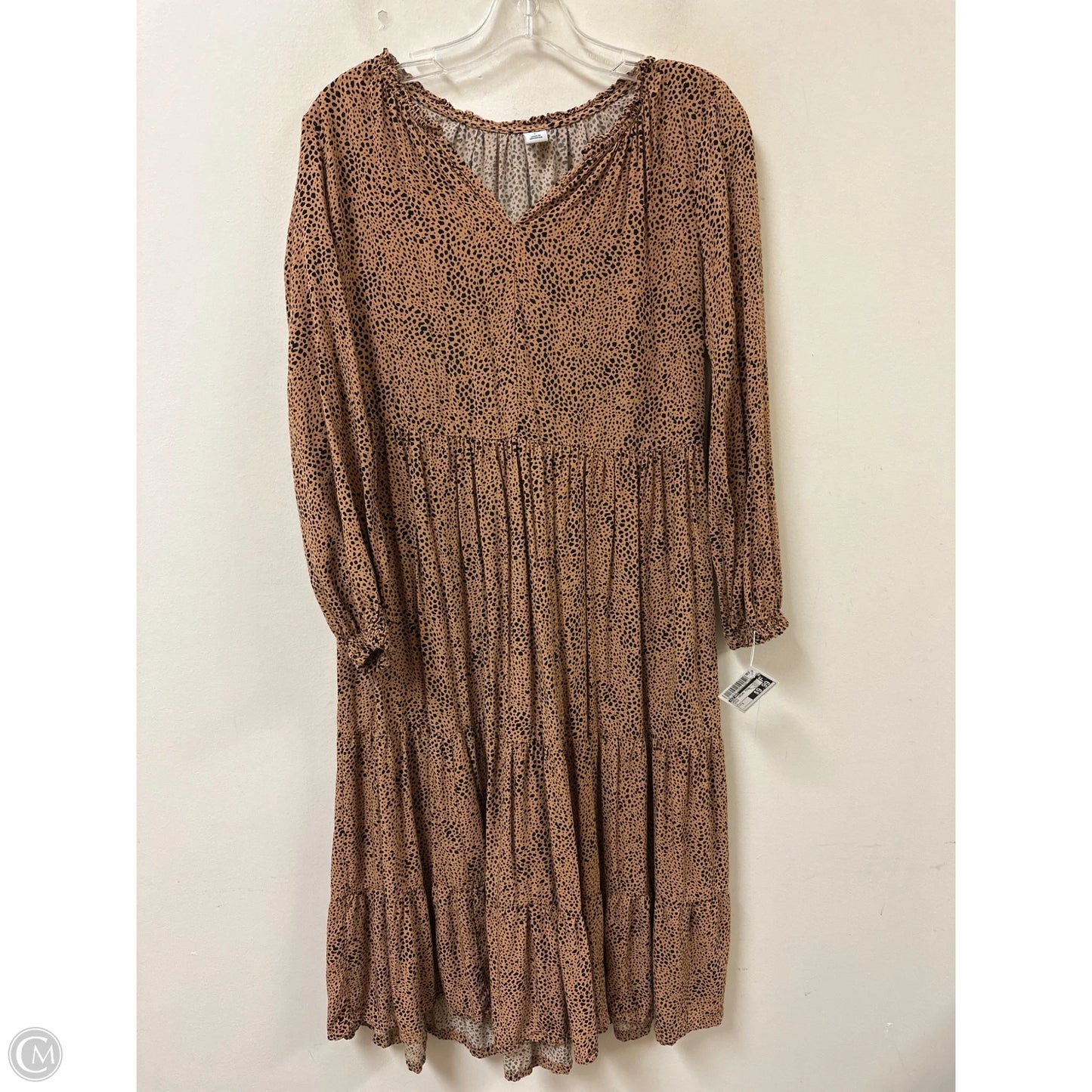 Dress Casual Midi By Old Navy In Brown, Size: S