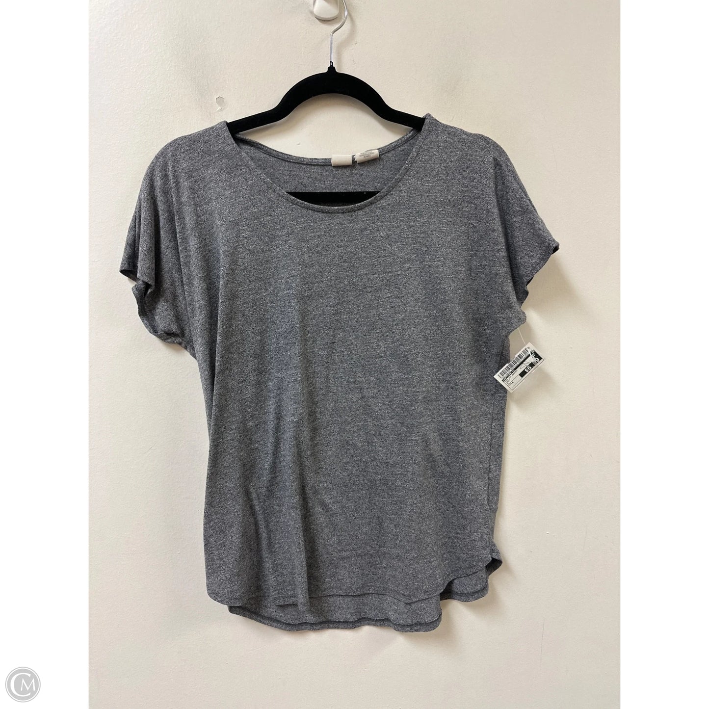 Top Short Sleeve Basic By Artisan Ny In Grey, Size: M