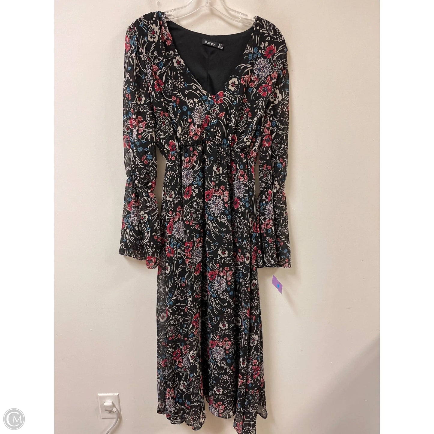 Dress Casual Maxi By Boohoo Boutique In Black, Size: L