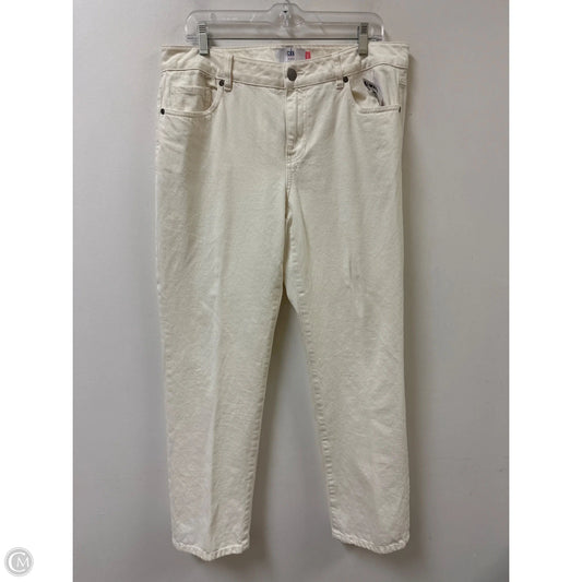 Jeans Skinny By Cabi In Cream, Size: 10