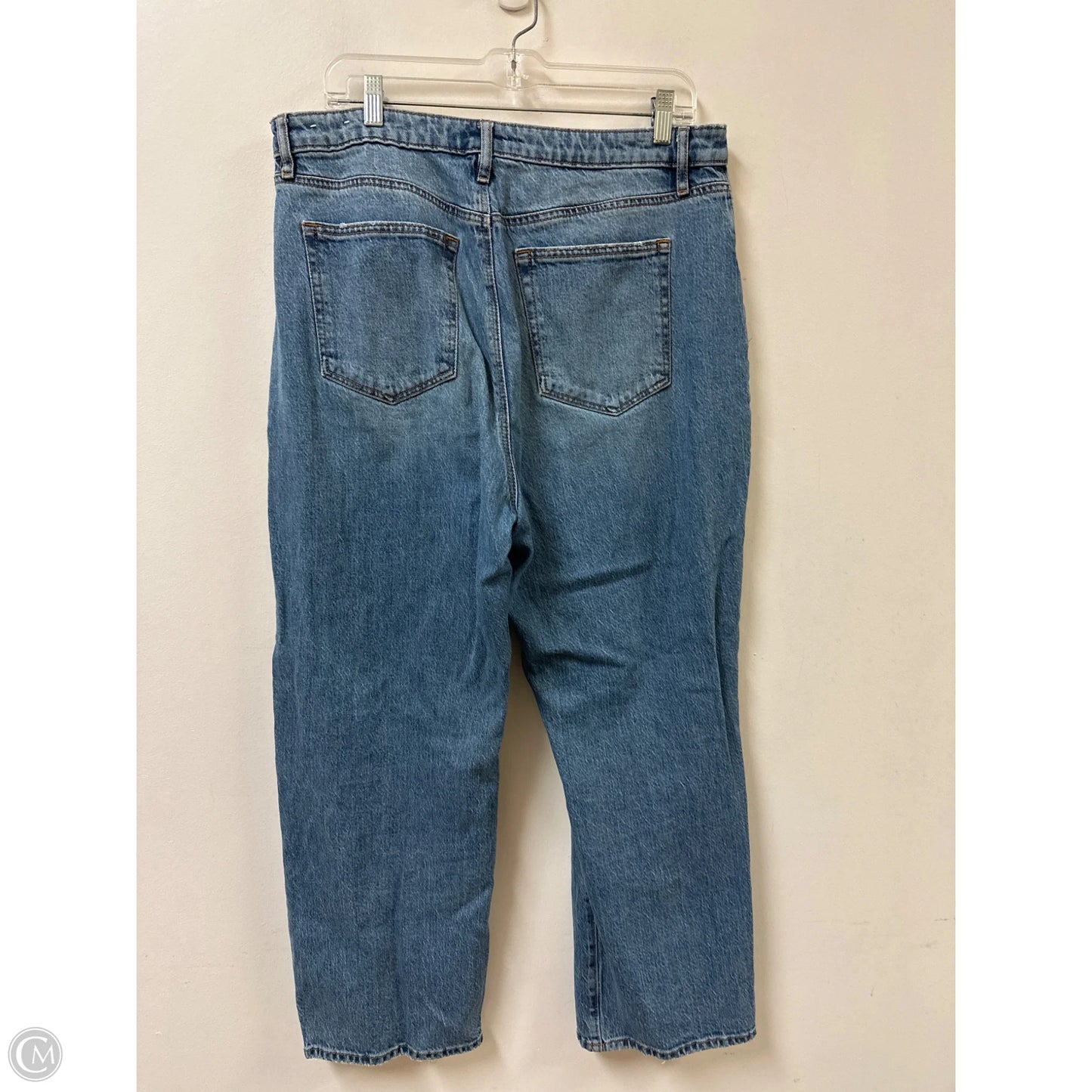 Jeans Boyfriend By Loft In Blue Denim, Size: 14