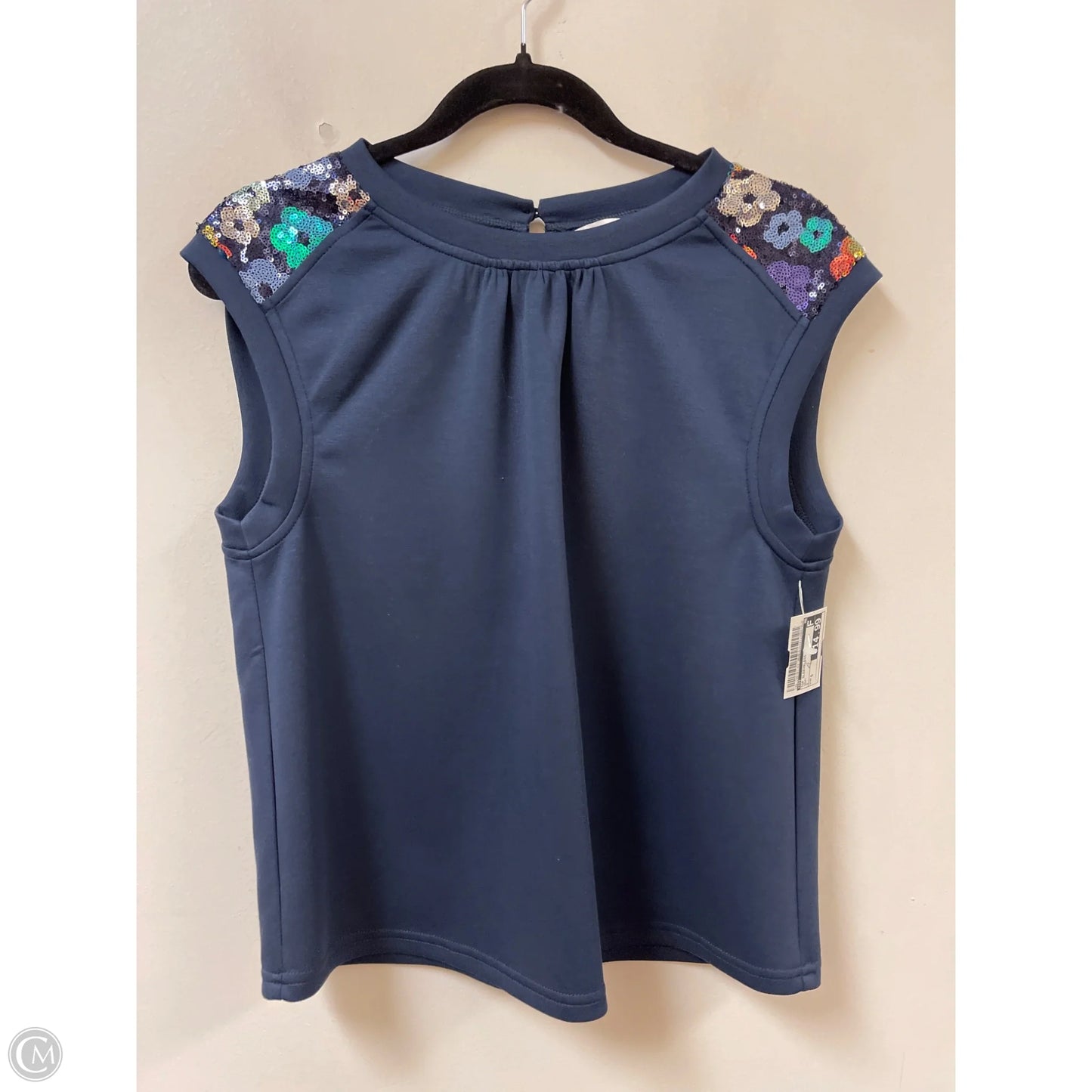 Top Sleeveless By Voy In Navy, Size: S