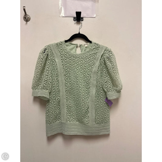 Top Short Sleeve By Ultra Pink In Green, Size: M