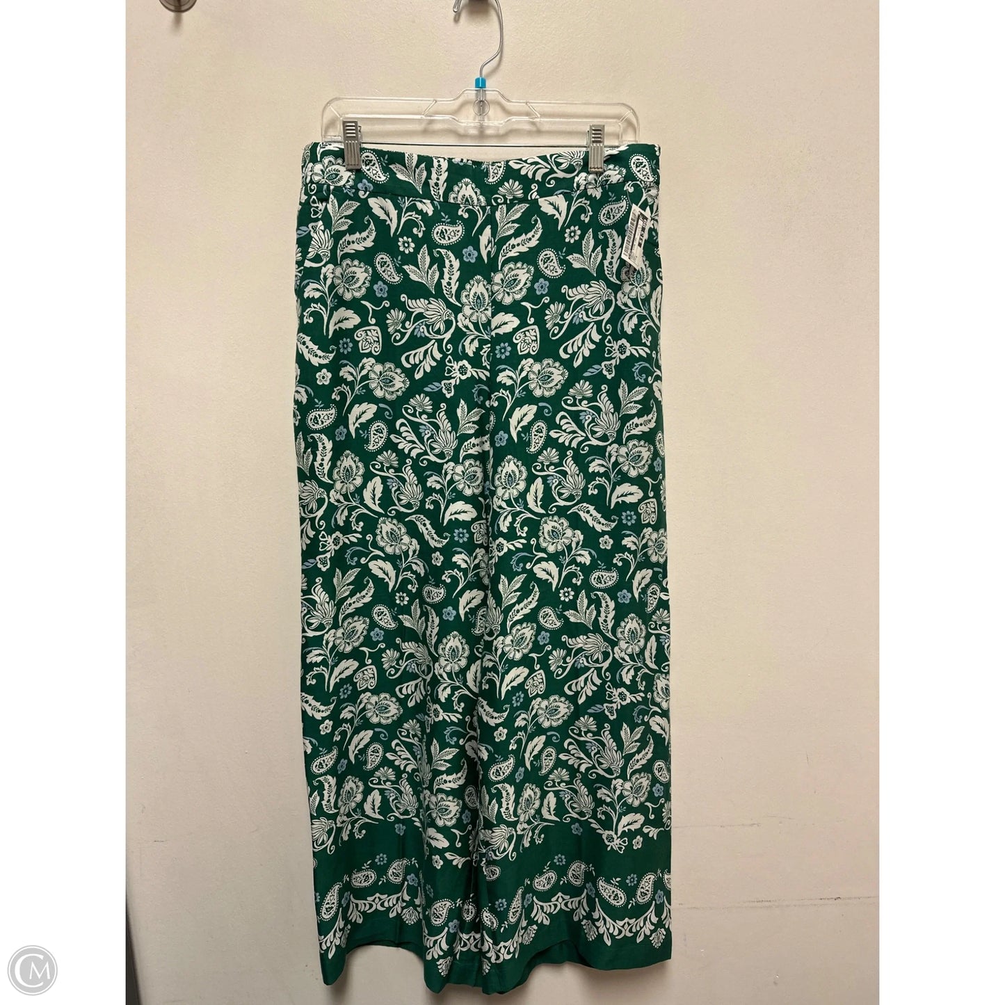 Pants Wide Leg By Loft In Green, Size: 8