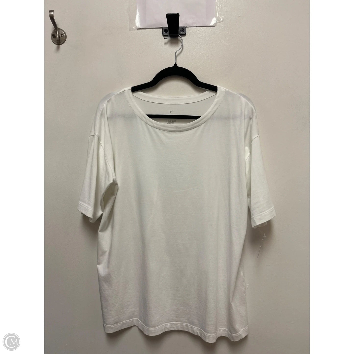 Top Short Sleeve Basic By J. Jill In Cream, Size: M