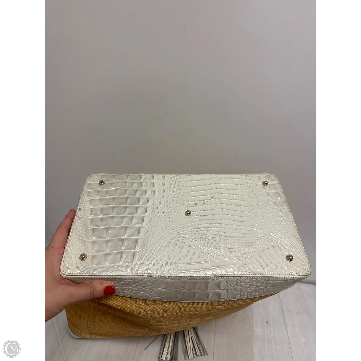Handbag Designer By Brahmin, Size: Large