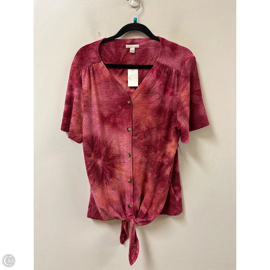 Top Short Sleeve By Cato In Red, Size: 2x