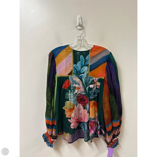 Top Long Sleeve By Blank London In Floral Print, Size: Xs