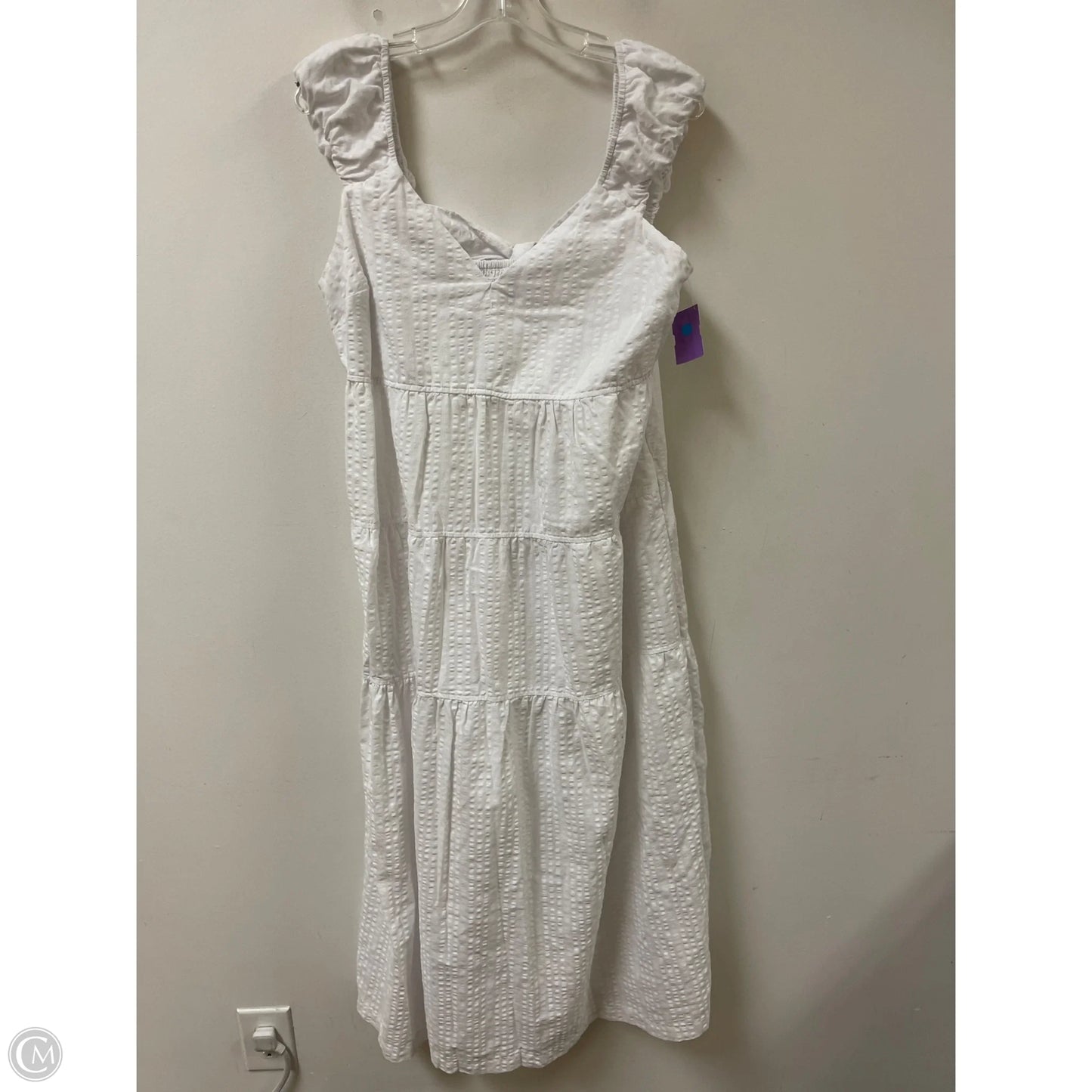 Dress Casual Maxi By Old Navy In White, Size: L