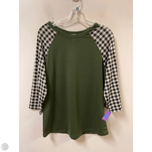 Top Long Sleeve By Clothes Mentor In Green, Size: M