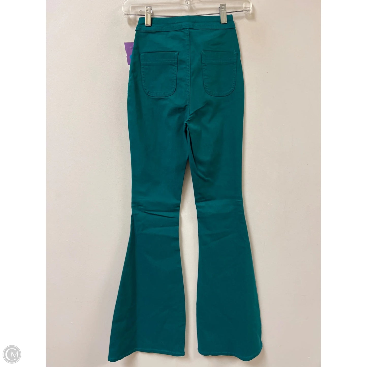 Jeans Flared By Clothes Mentor In Green, Size: 4