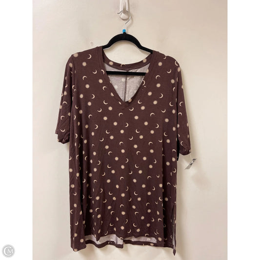 Top Short Sleeve By Torrid In Brown, Size: 2x