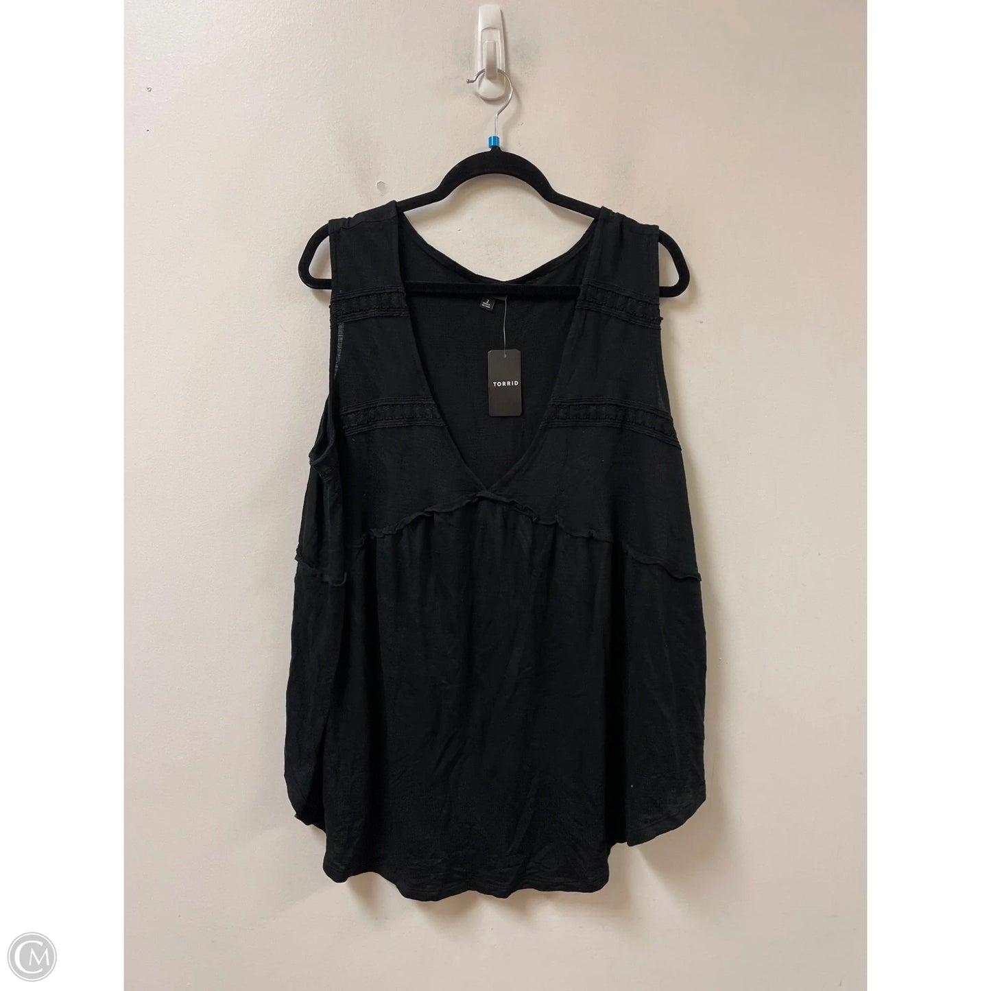 Top Sleeveless By Torrid In Black, Size: 2x