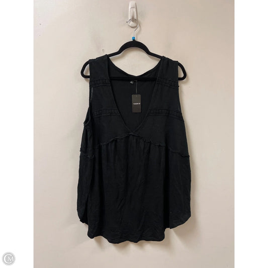 Top Sleeveless By Torrid In Black, Size: 2x
