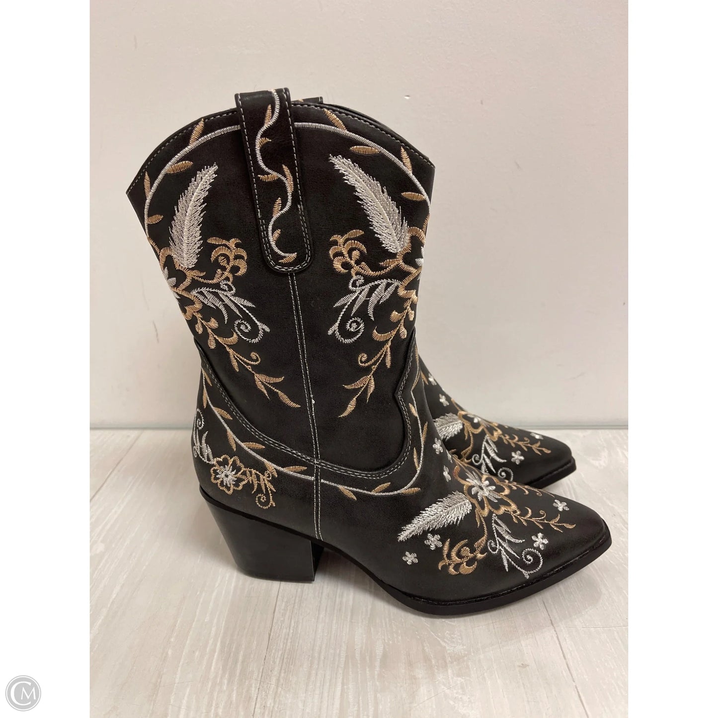 Boots Western By Clothes Mentor In Black, Size: 10