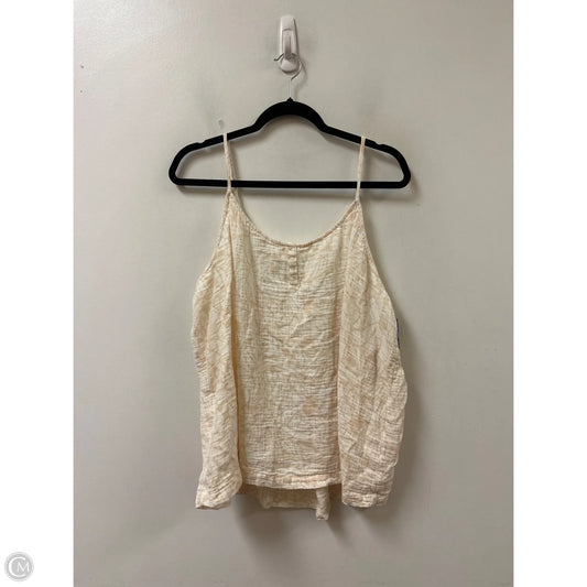 Top Sleeveless By Soma In Cream, Size: 2x
