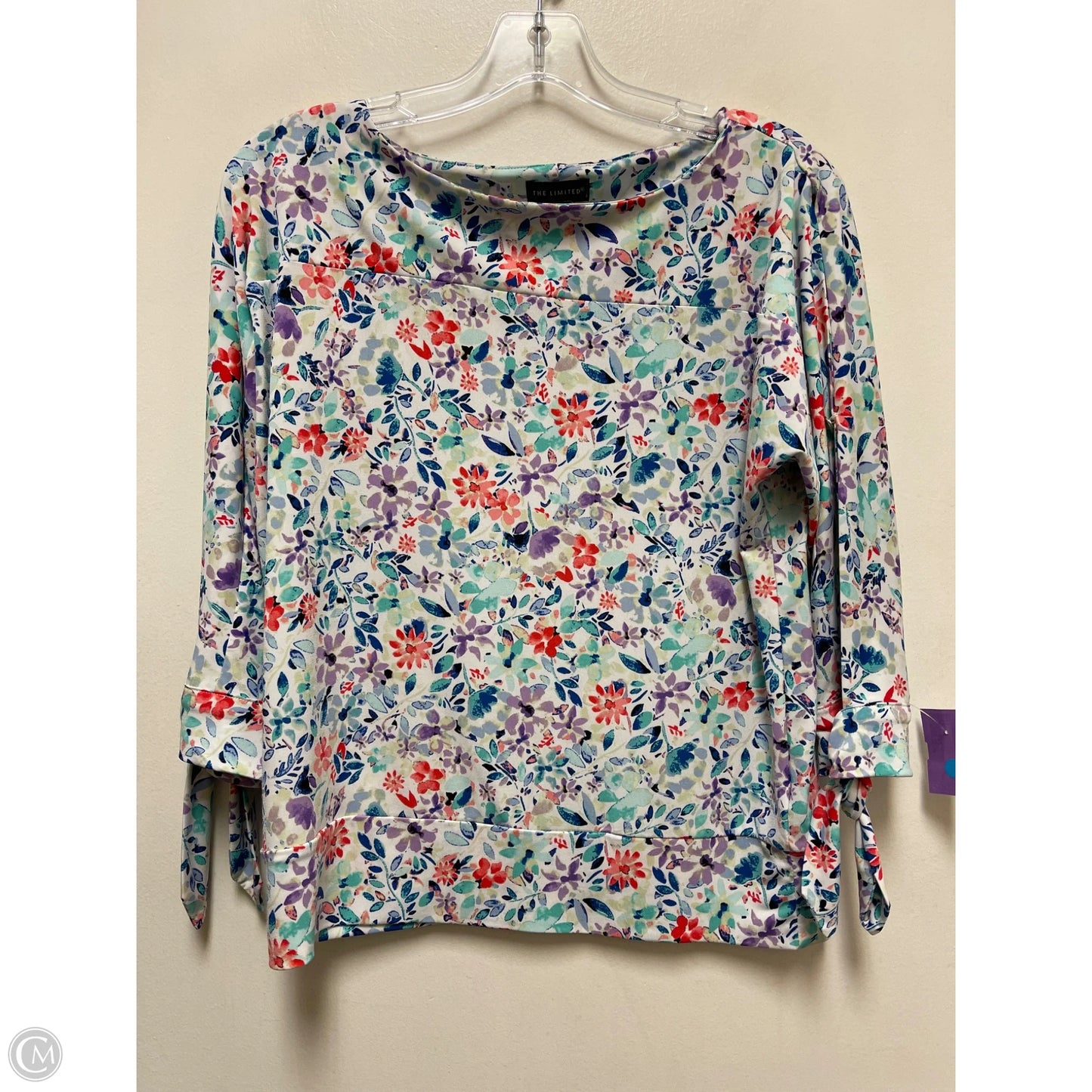 Top Long Sleeve By Limited In Floral Print, Size: Mp