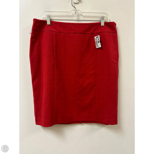 Skirt Mini & Short By Apt 9 In Red, Size: 16