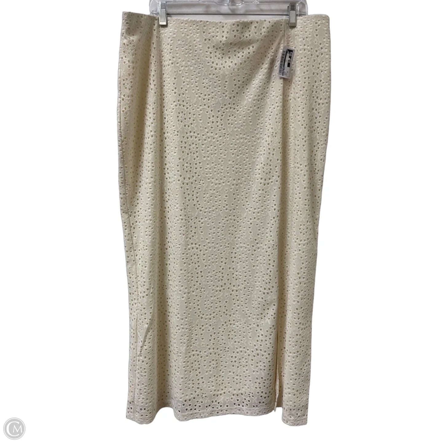 Skirt Maxi By A New Day In Cream, Size: 16