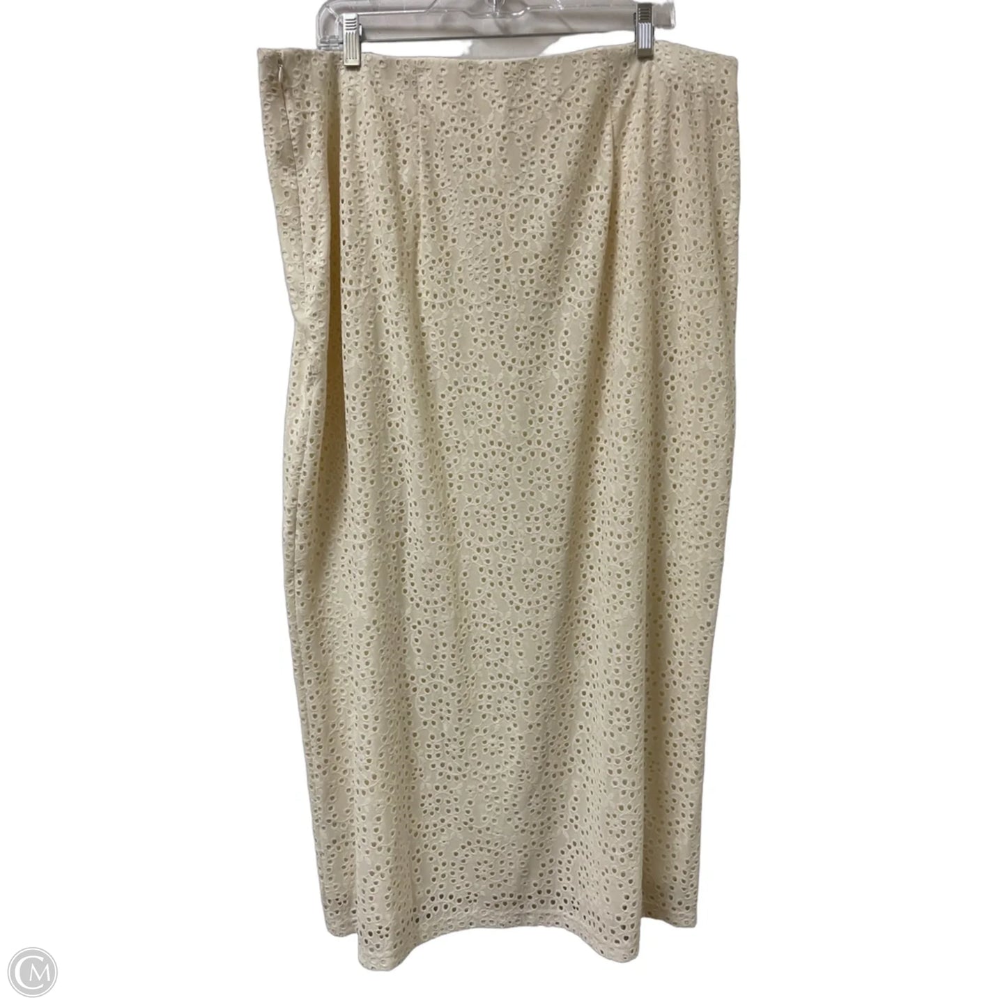 Skirt Maxi By A New Day In Cream, Size: 16