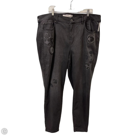 Jeans Skinny By Torrid In Black, Size: 22