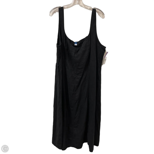 Dress Casual Maxi By Old Navy In Black, Size: 2x
