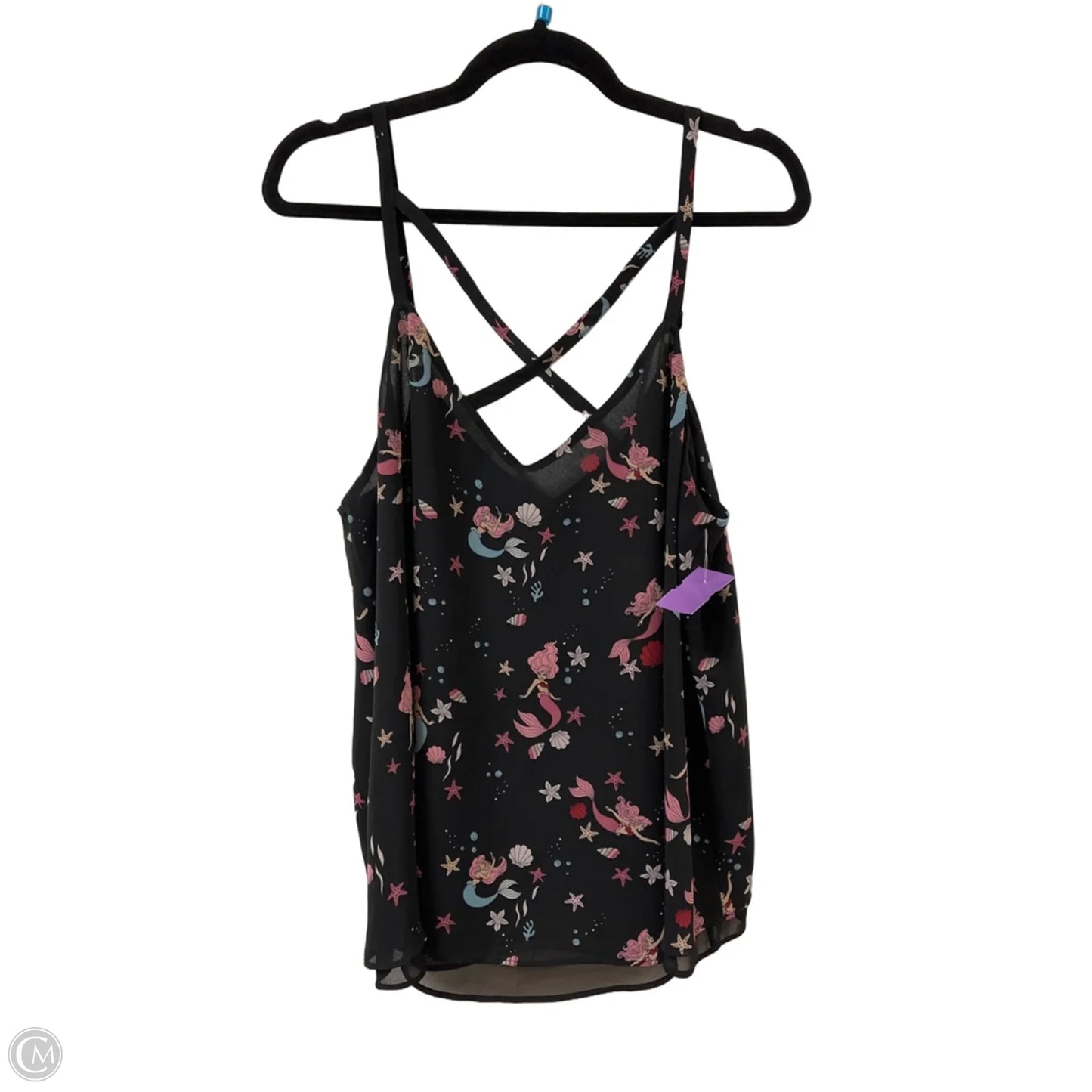 Blouse Sleeveless By Torrid In Black, Size: L