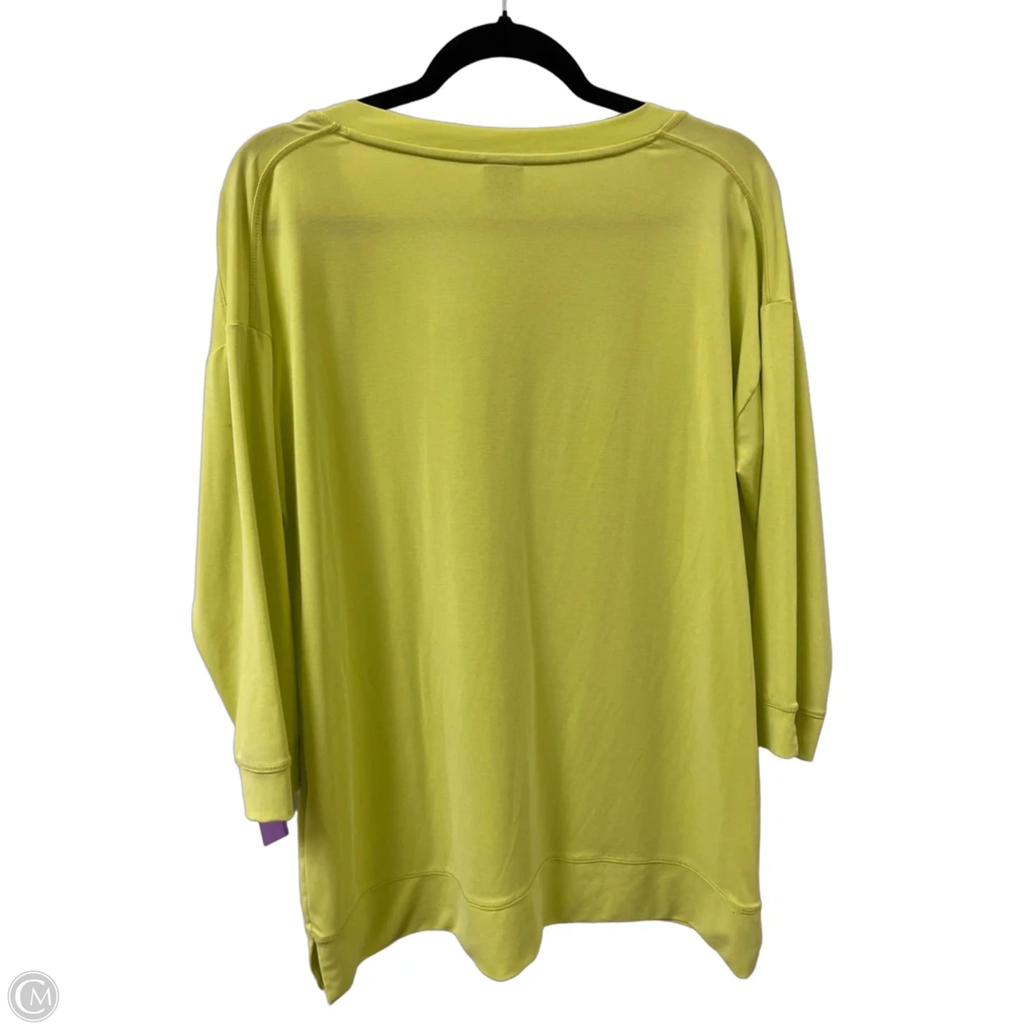 Tunic Long Sleeve By Chicos In Yellow, Size: M