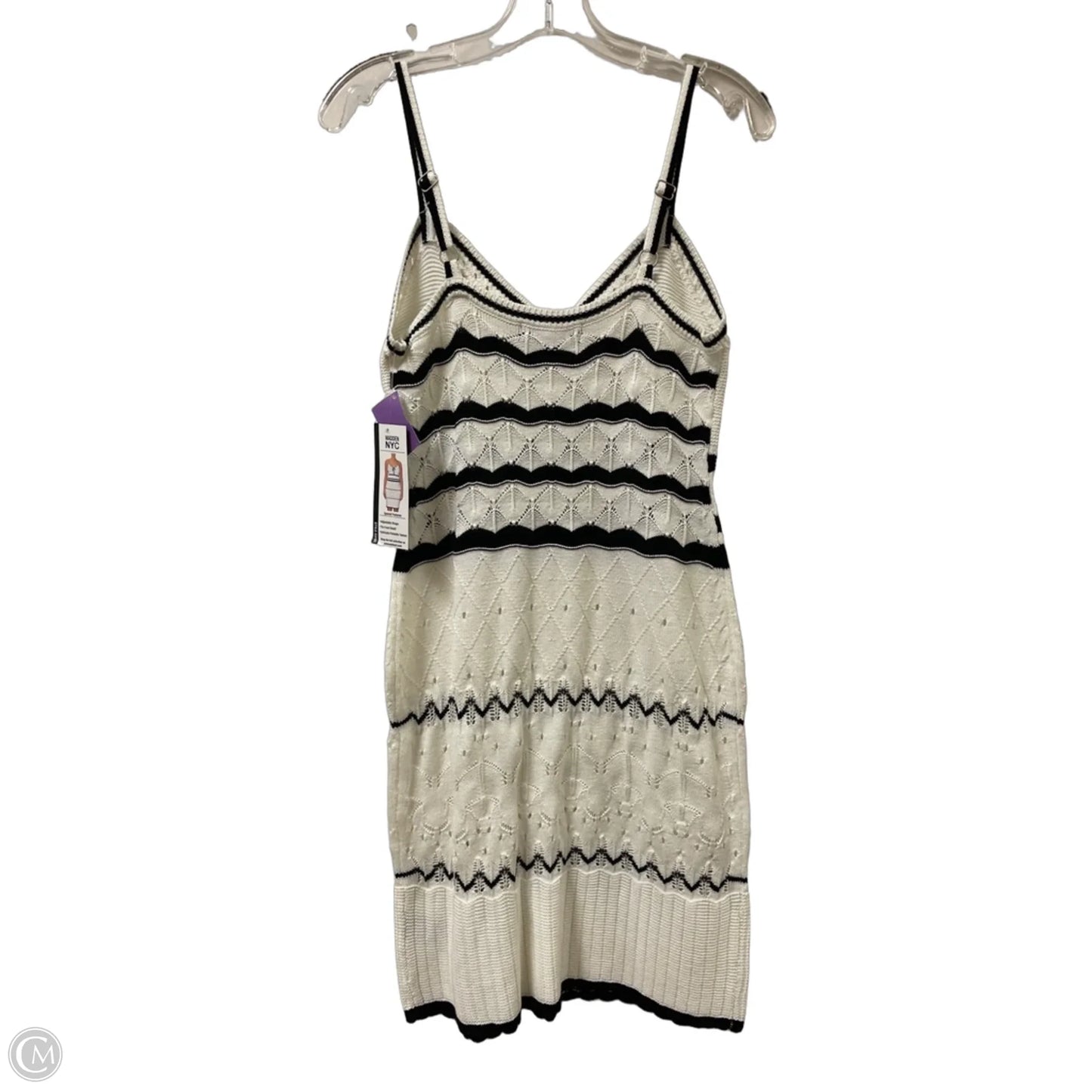 Dress Casual Short By Madden Nyc In Black & Cream, Size: M