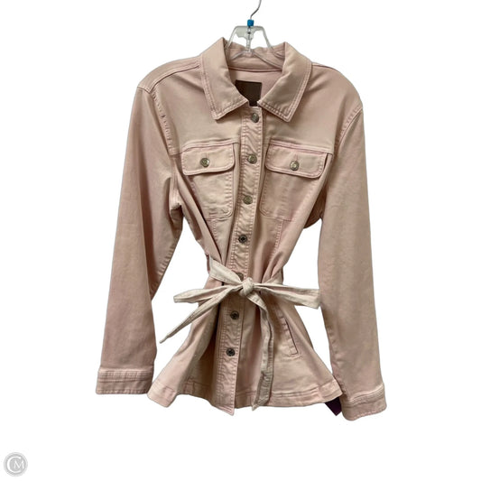 Jacket Denim By Maurices In Pink, Size: L