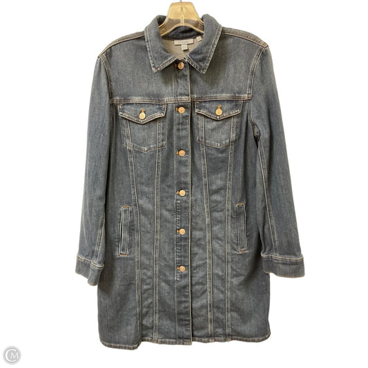 Dress Party Short By Chicos In Blue Denim, Size: M