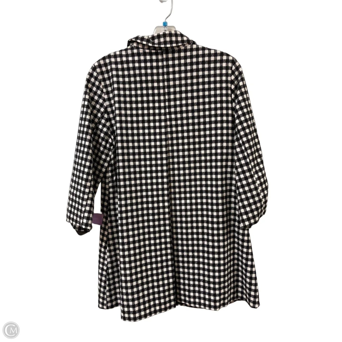 Coat Other By Chicos In Black & White, Size: M