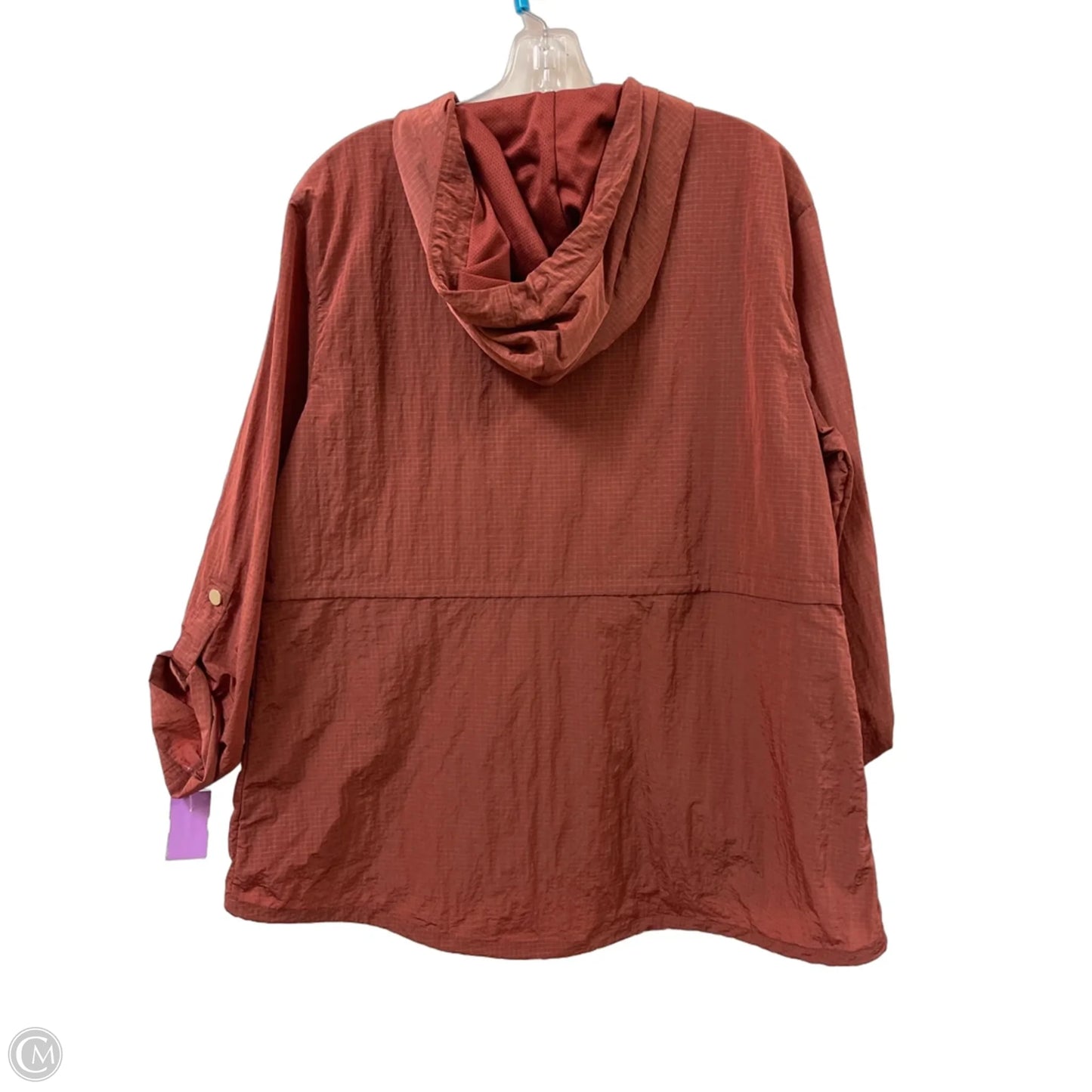 Athletic Jacket By Chicos In Orange, Size: M
