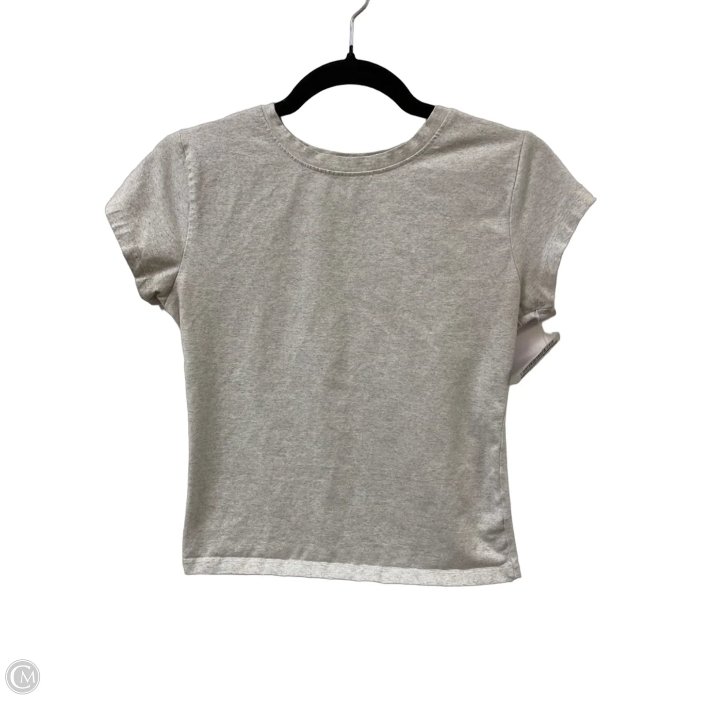 Top Short Sleeve Basic By Clothes Mentor In Grey, Size: M