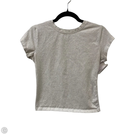 Top Short Sleeve Basic By Clothes Mentor In Grey, Size: M