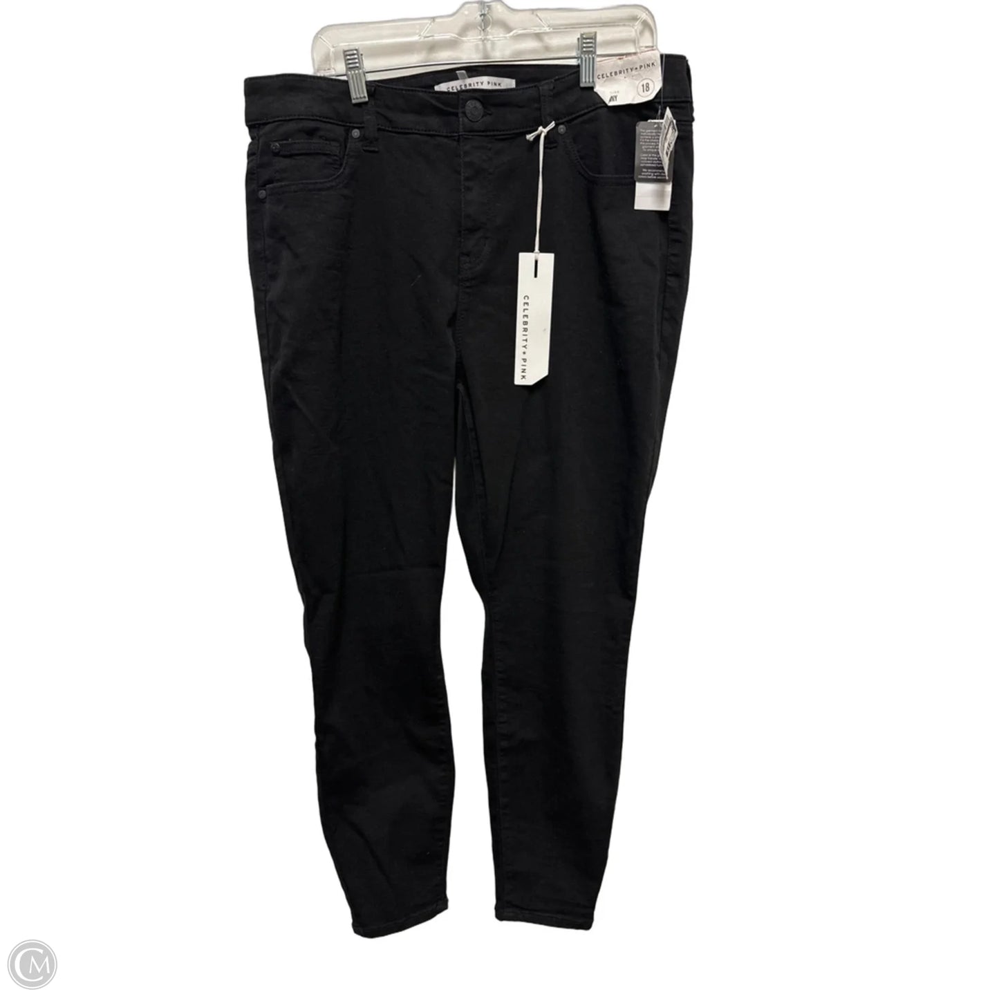 Jeans Skinny By Celebrity Pink In Black, Size: 18