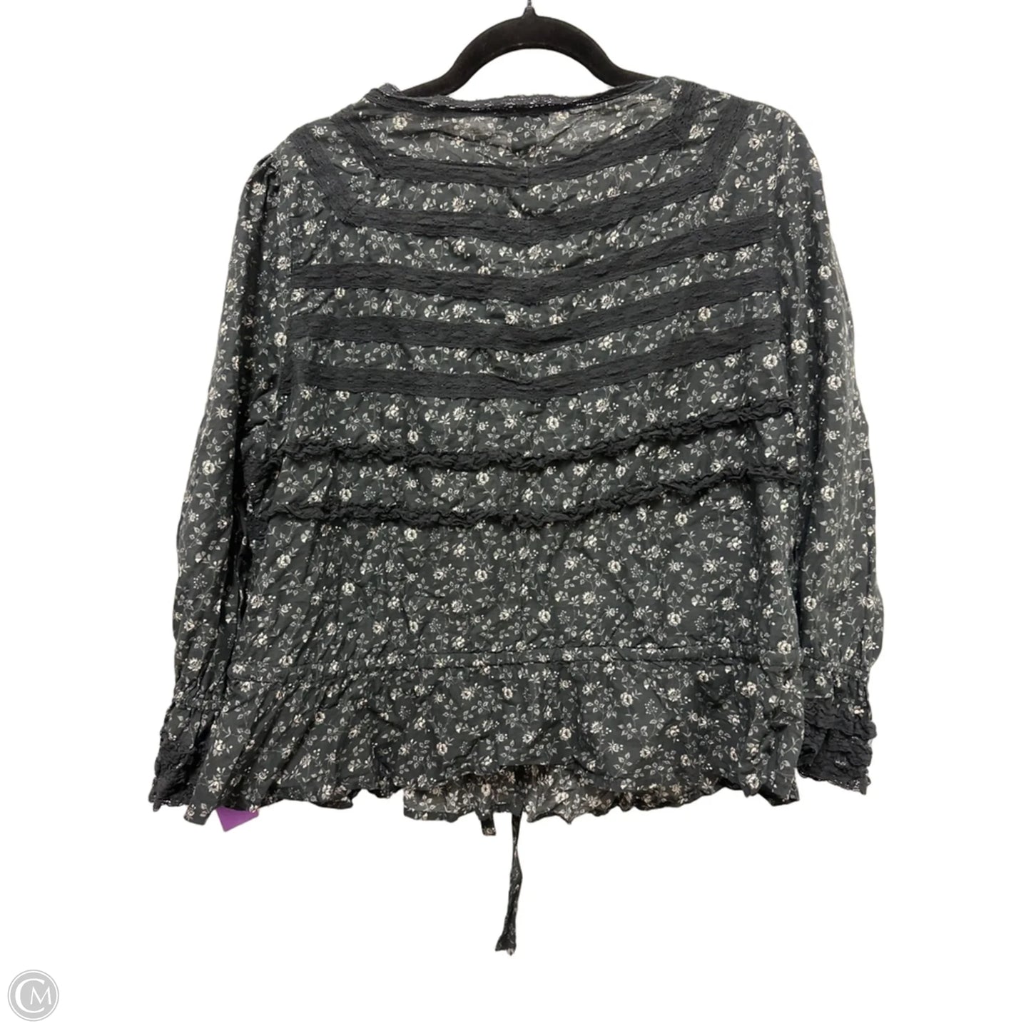 Top Long Sleeve By Sundance In Black, Size: L