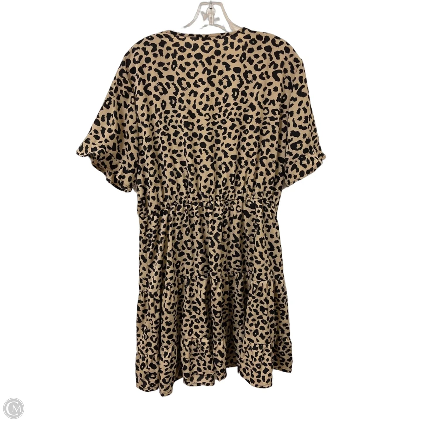 Dress Casual Short By Kirundo In Animal Print, Size: Xl