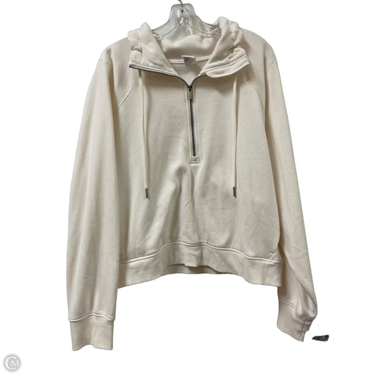 Athletic Sweatshirt Collar By All In Motion In Cream, Size: 2x