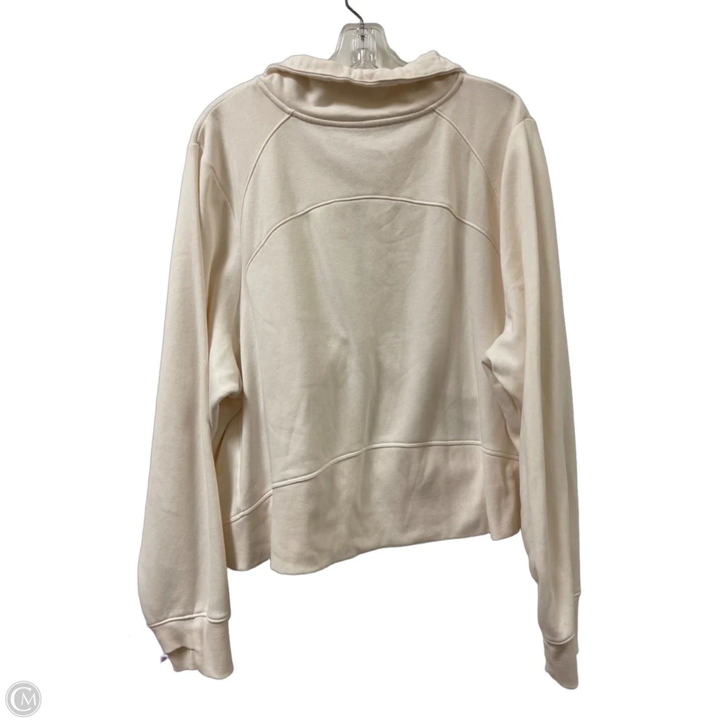 Athletic Sweatshirt Collar By All In Motion In Cream, Size: 2x