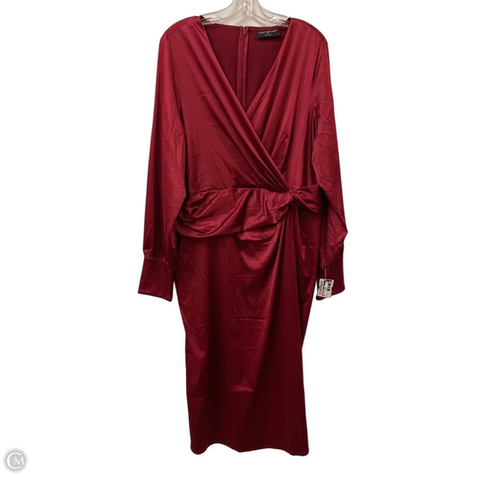 Dress Casual Maxi By Lane Bryant In Red, Size: 2x