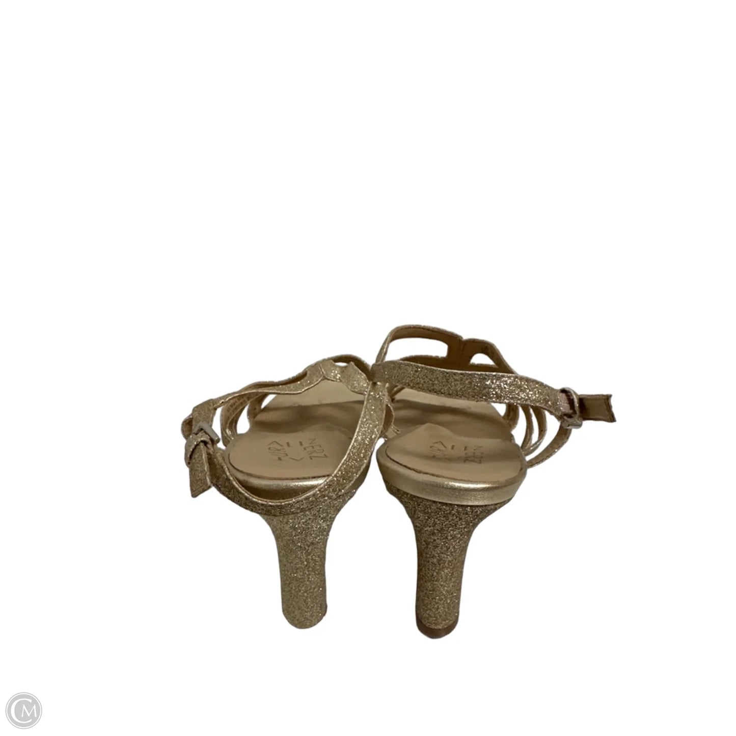 Sandals Heels Stiletto By Naturalizer In Gold, Size: 9.5