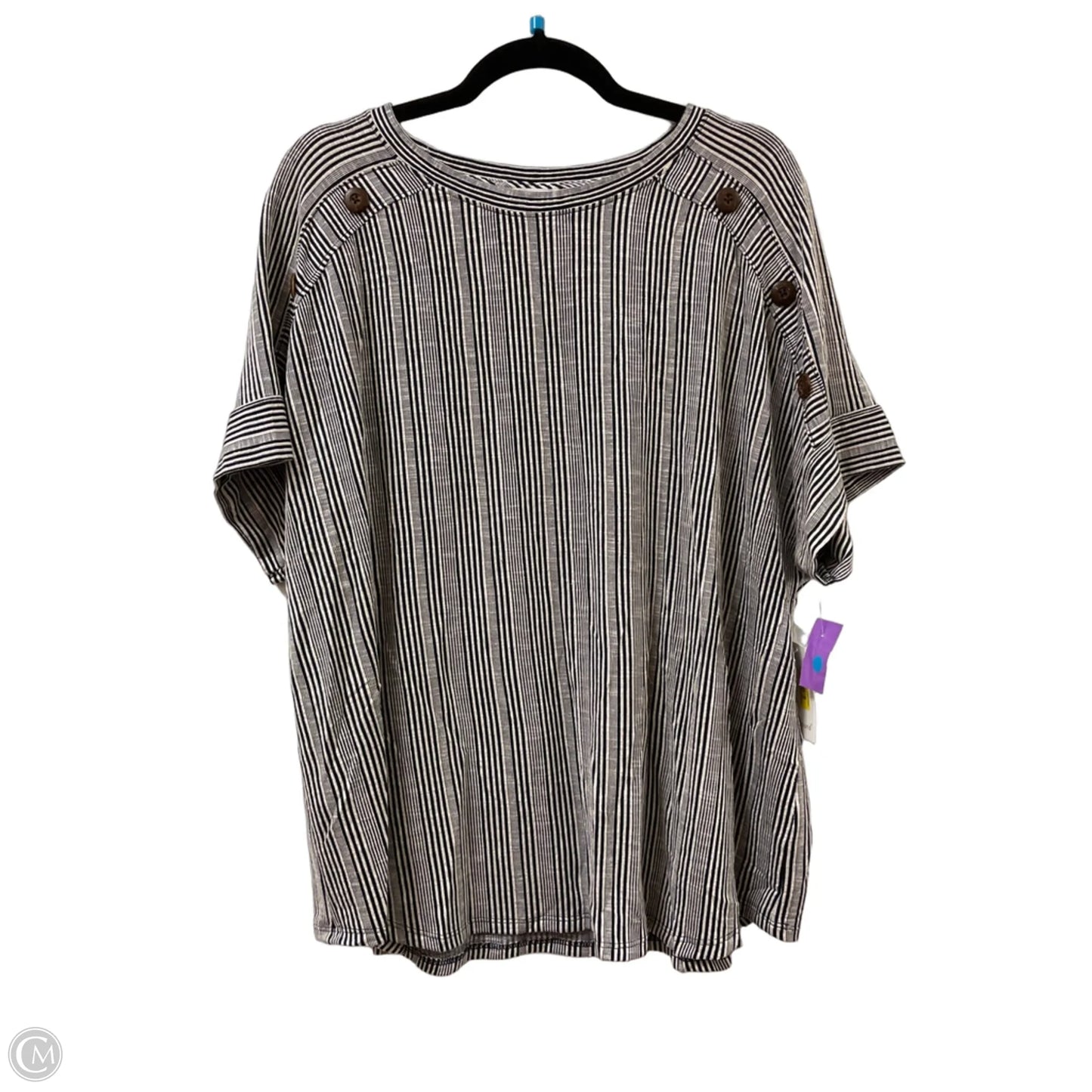Top Short Sleeve By West Bound In Navy, Size: Xl
