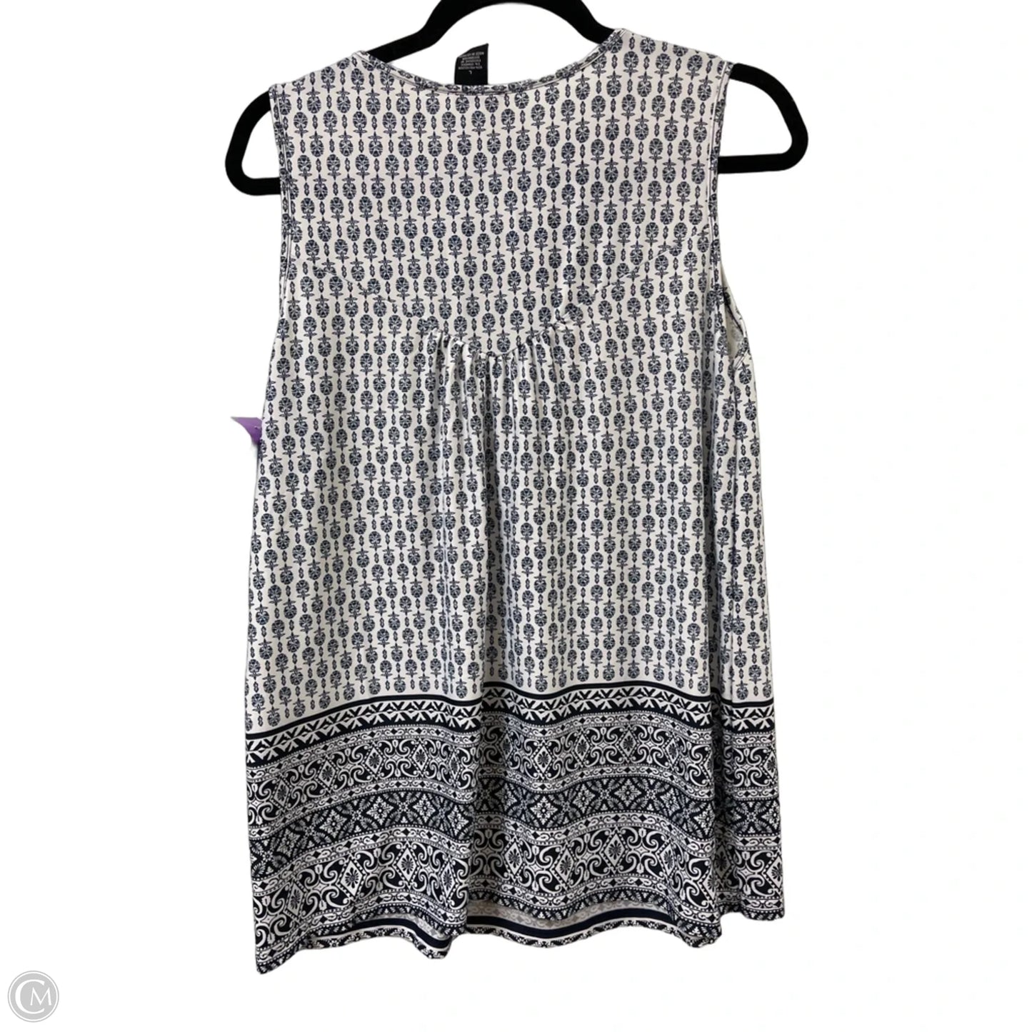 Top Sleeveless By New Directions In Blue, Size: L