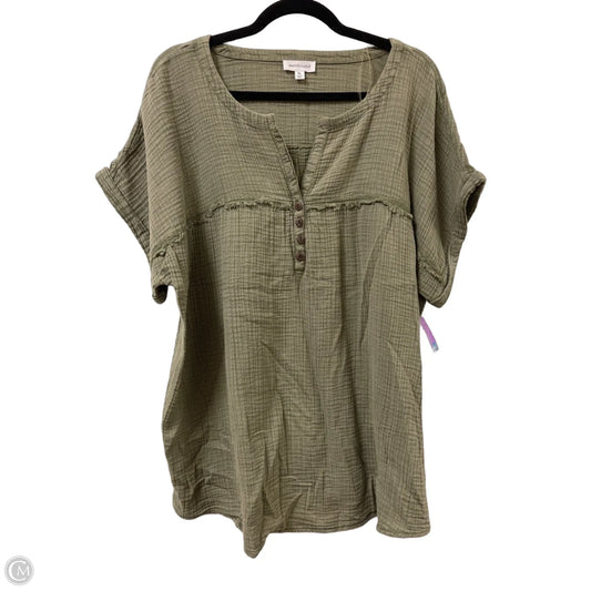 Top Short Sleeve By West Bound In Green, Size: Xl
