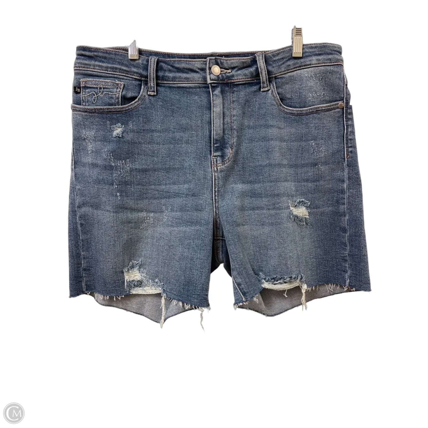 Shorts By Judy Blue In Blue Denim, Size: 16